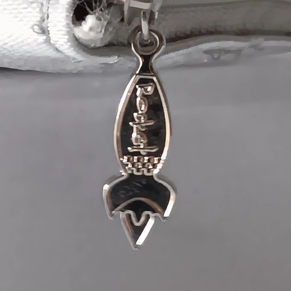 NEW Rocket City Silver Moon & Stars Celestial Themed Zippered Mini Bag - Picture 2 of 9